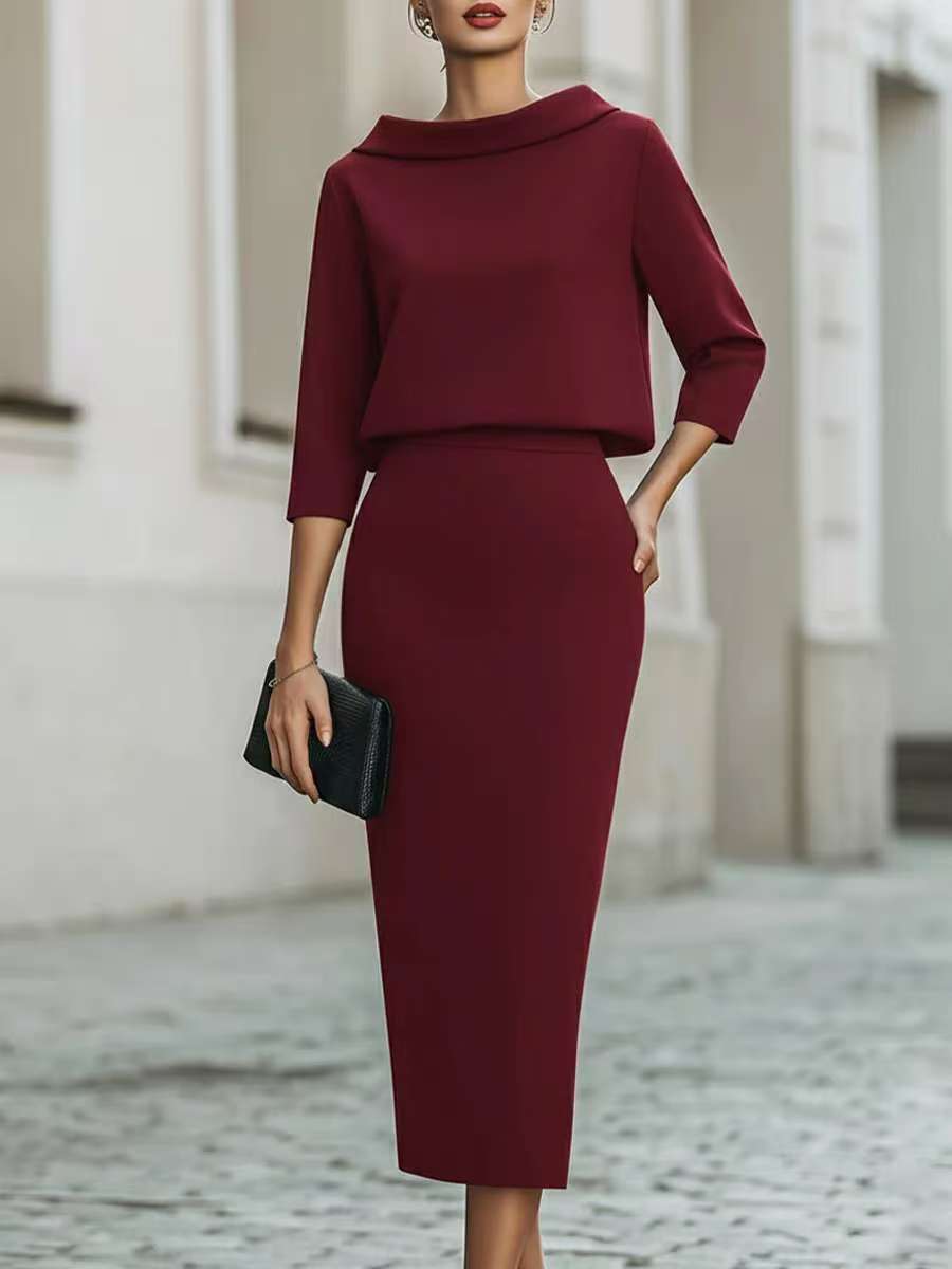 Women's Bodycon Skirt & Top Two-Piece Set — Urban Commute Fashion