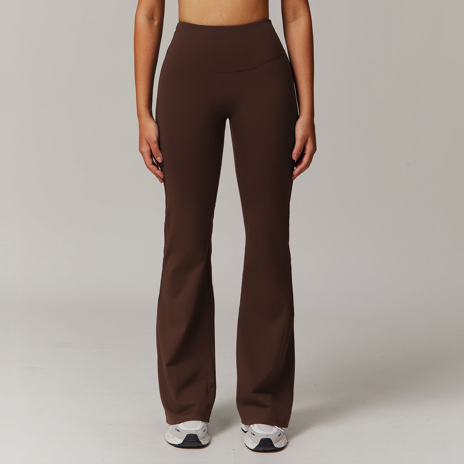 Women's High-Waist Flared Fitness Pants – Running Sport Trousers