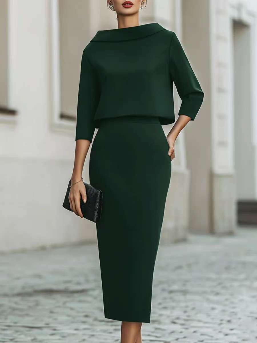 Women's Bodycon Skirt & Top Two-Piece Set — Urban Commute Fashion