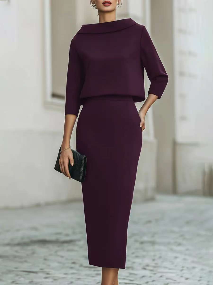 Women's Bodycon Skirt & Top Two-Piece Set — Urban Commute Fashion
