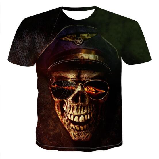 Mens Skull 3D t-shirts