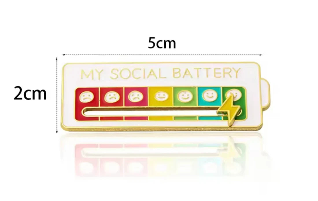 Pin Batería Social - MoodPin™