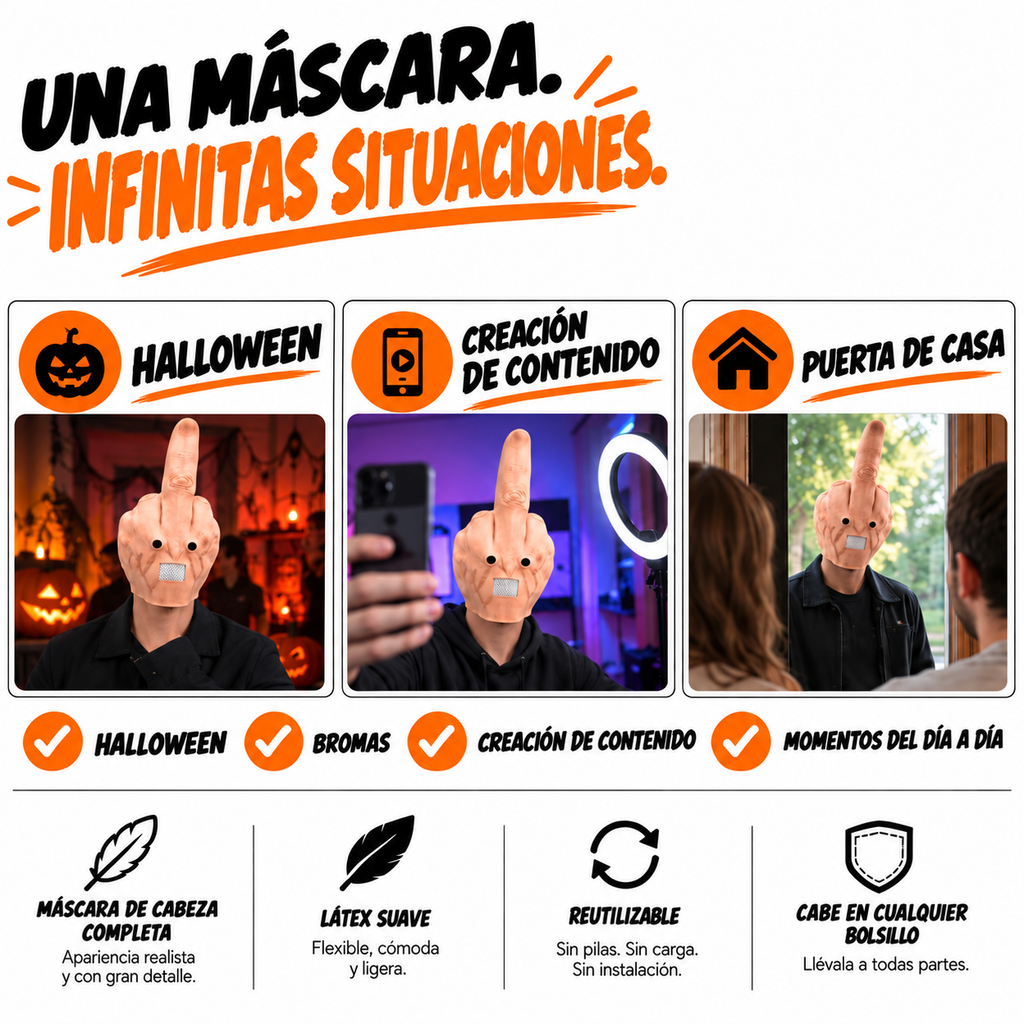 Máscara Dedito - MoodPi