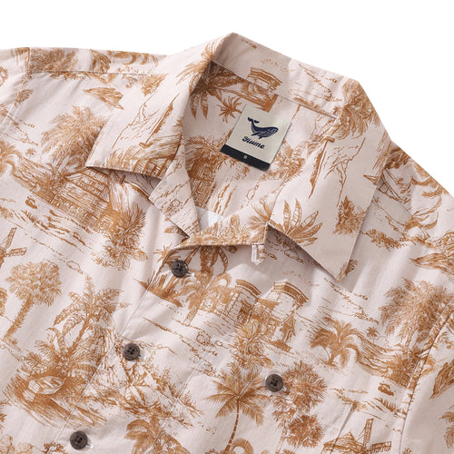Hawaiian Shirt For Men California Dreams 1920s Vintage Shirt