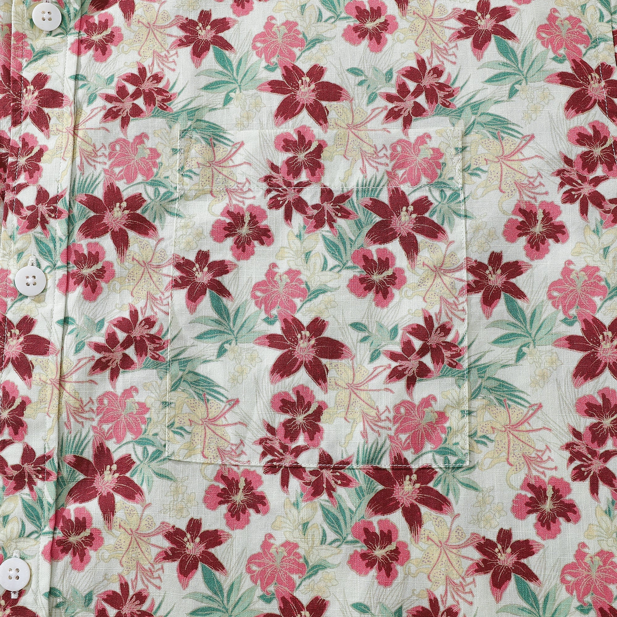 Hawaiian Shirt For Men Floral Vintage Aloha Wear Short Sleeve Hibiscus Print