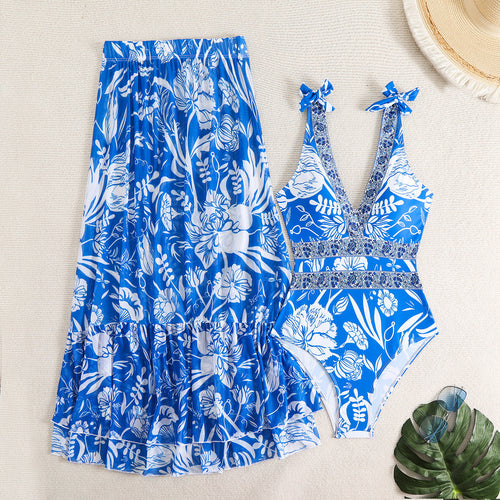 Ethnic Style One-piece Swimsuit For Women Beach Suit