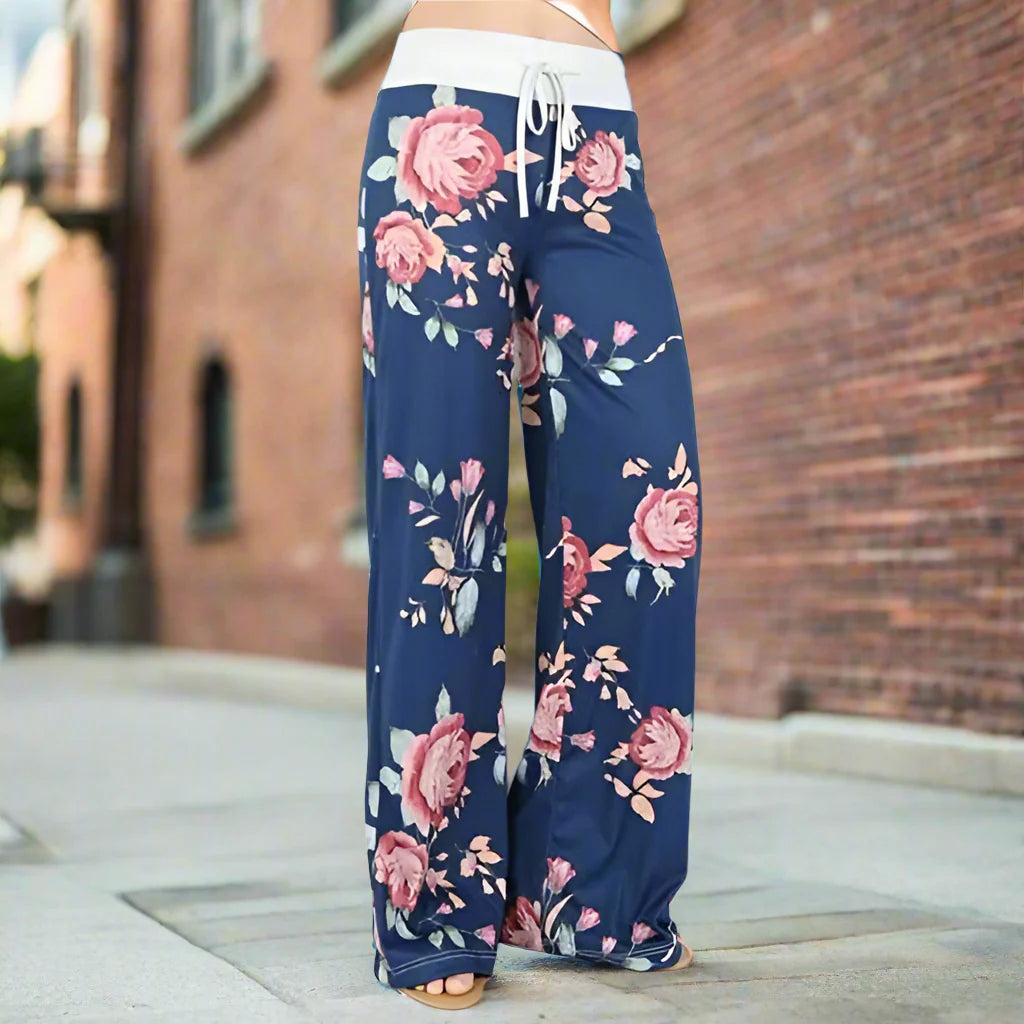 Women’s Wide Leg Yoga Pants – Casual Lounge Pajama Pants