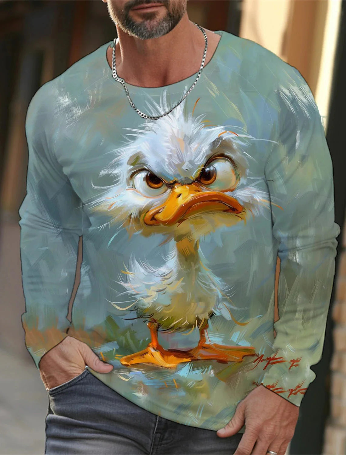 🐅 3D Animal Print Long Sleeve T-Shirt – Harajuku Hip-Hop Streetwear