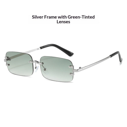 Frameless Rimless Sunglasses – Elegant Western Style
