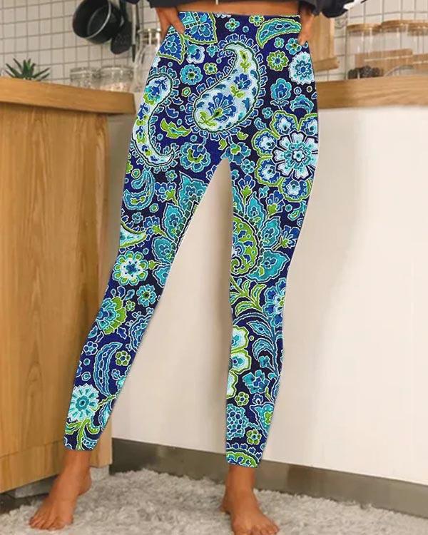 Hawaiian 3D Print Leggings – Unisex Digital Print
