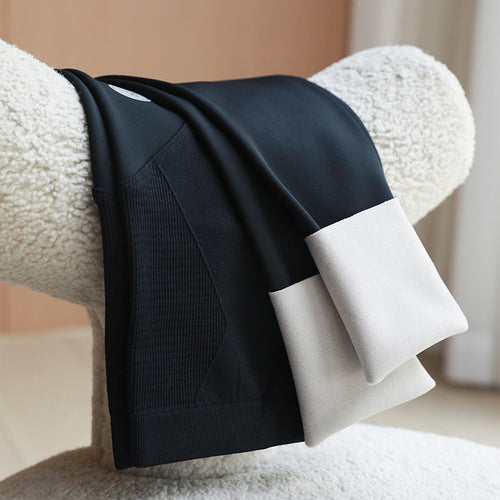 Fleece-Lined Belly Support Maternity Leggings