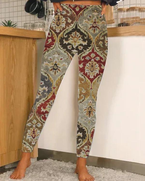 Hawaiian 3D Print Leggings – Unisex Digital Print