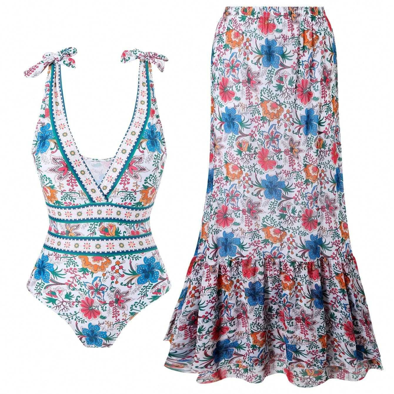Ethnic Style One-piece Swimsuit For Women Beach Suit