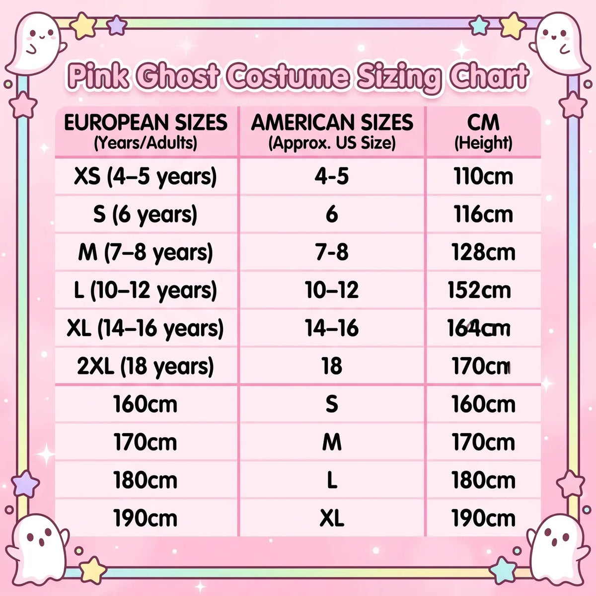 Pink Ghost Costume