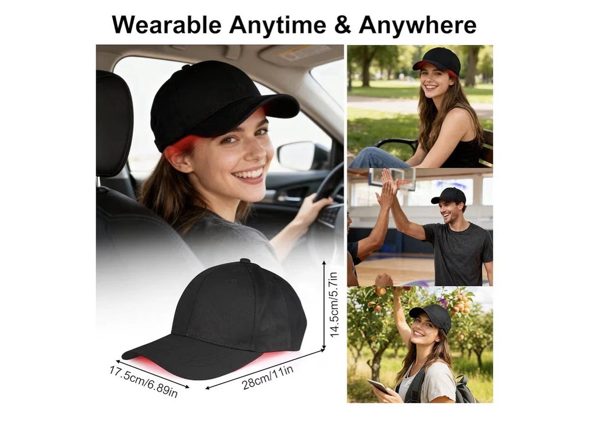 LED Light Therapy Hair Growth Cap Wearable